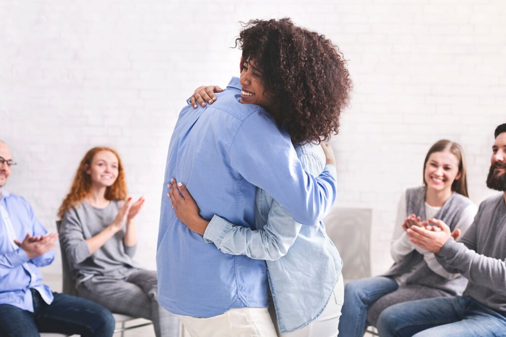 A supportive conversation with a mental health professional